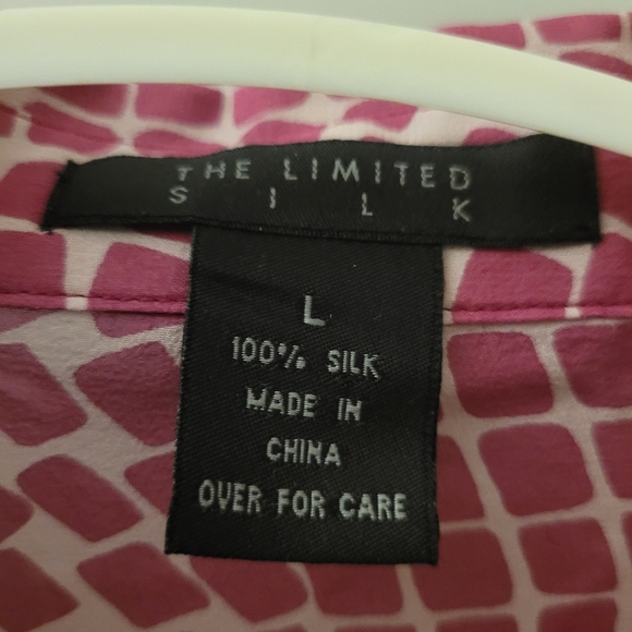 The Limited Pink Checkered Blouse - Picture 3 of 4